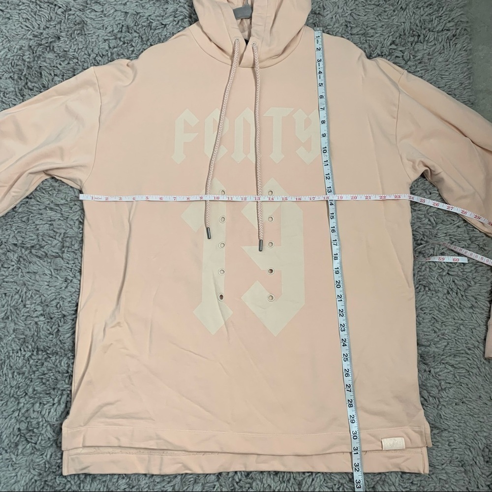 Puma x Fenty Oversized Pink Long Sleeve Graphic Hoody - Picture 15 of 16
